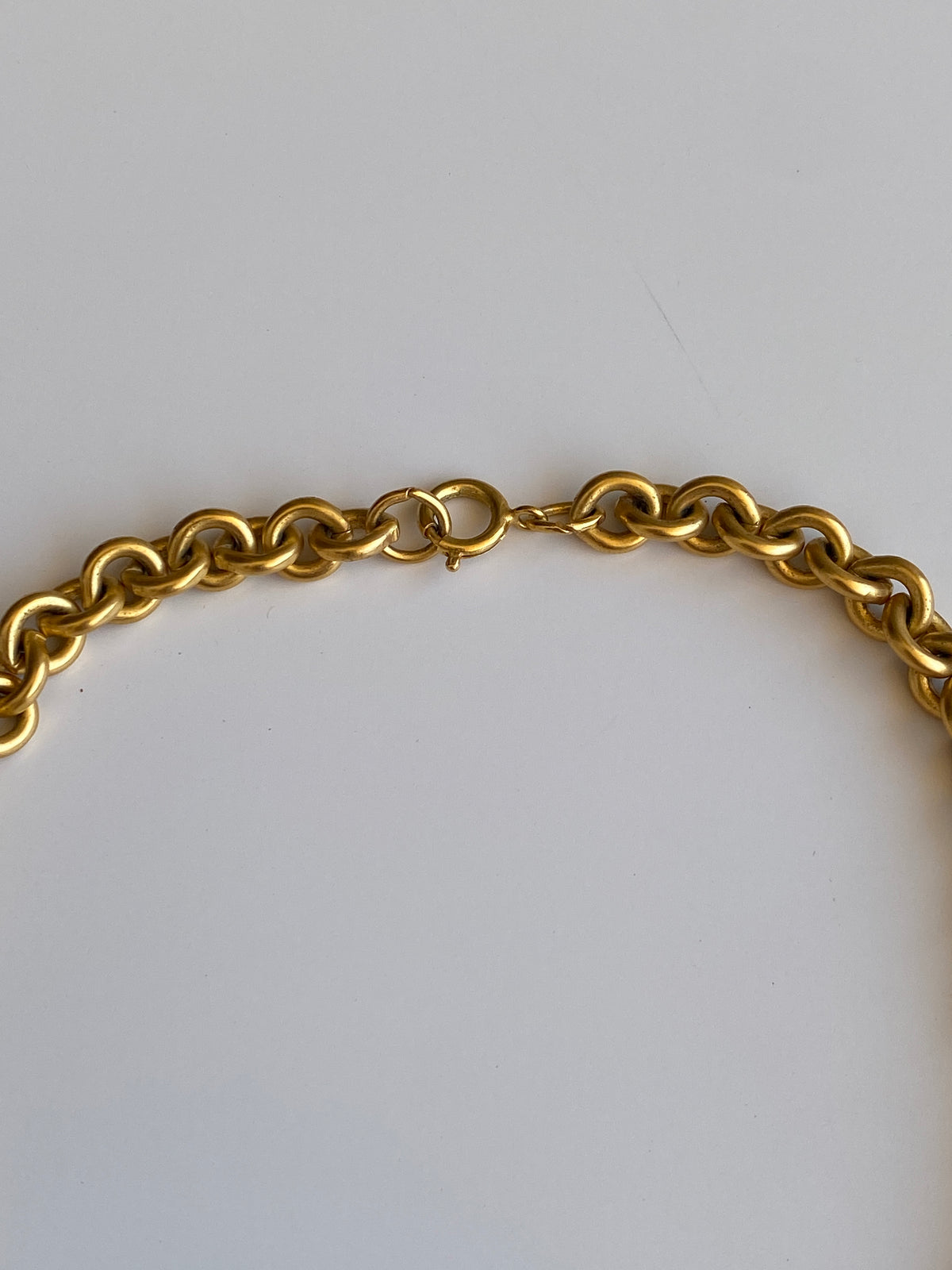 Vintage Gold-Tone Textured Link Long Necklace – Convertible Chain Belt Vintage Gold-Tone Textured Link Long Necklace – Convertible Chain Belt