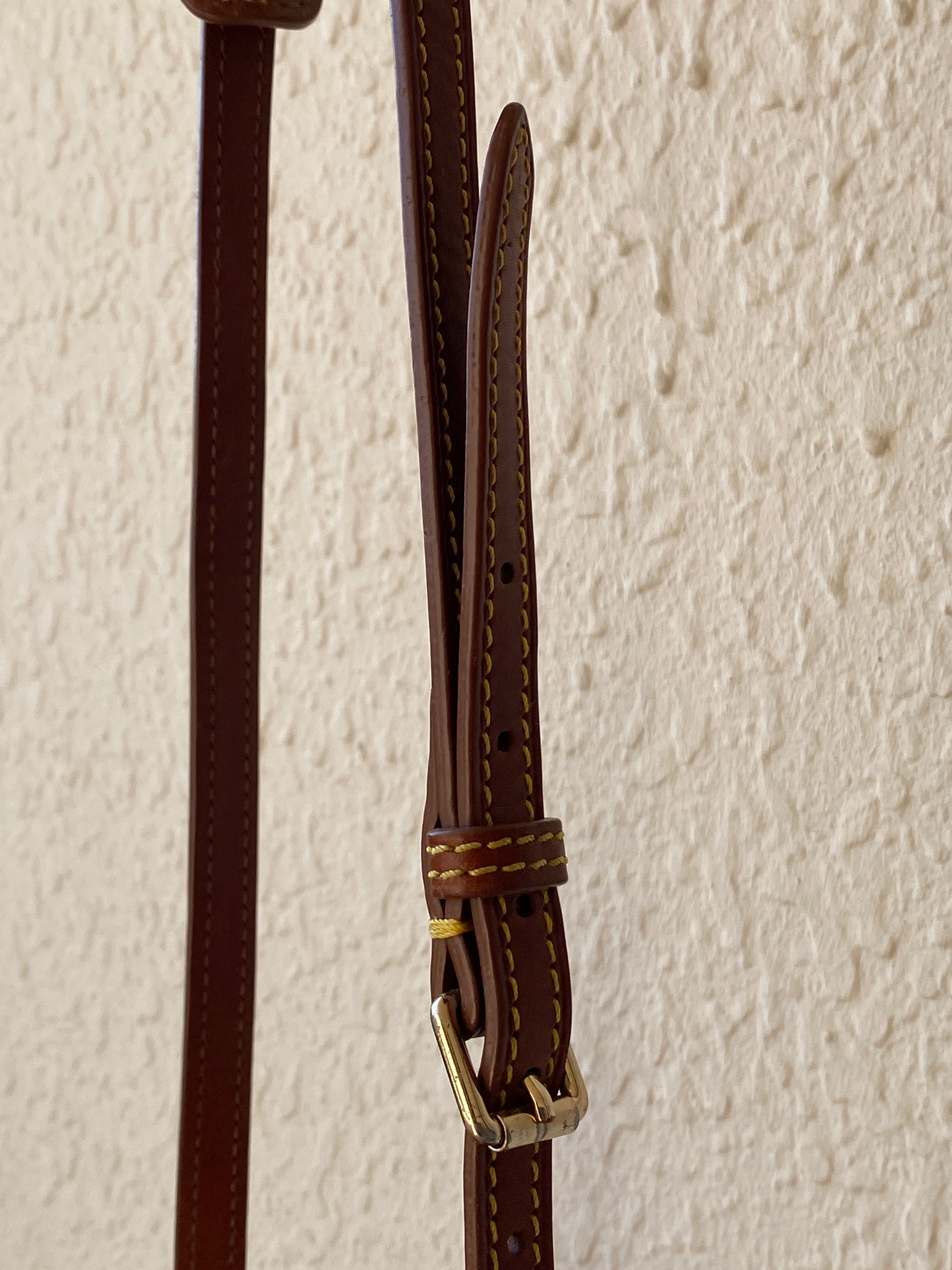 Dooney & Bourke Brown Logo Monogram Crossbody Bag with Leather Trim