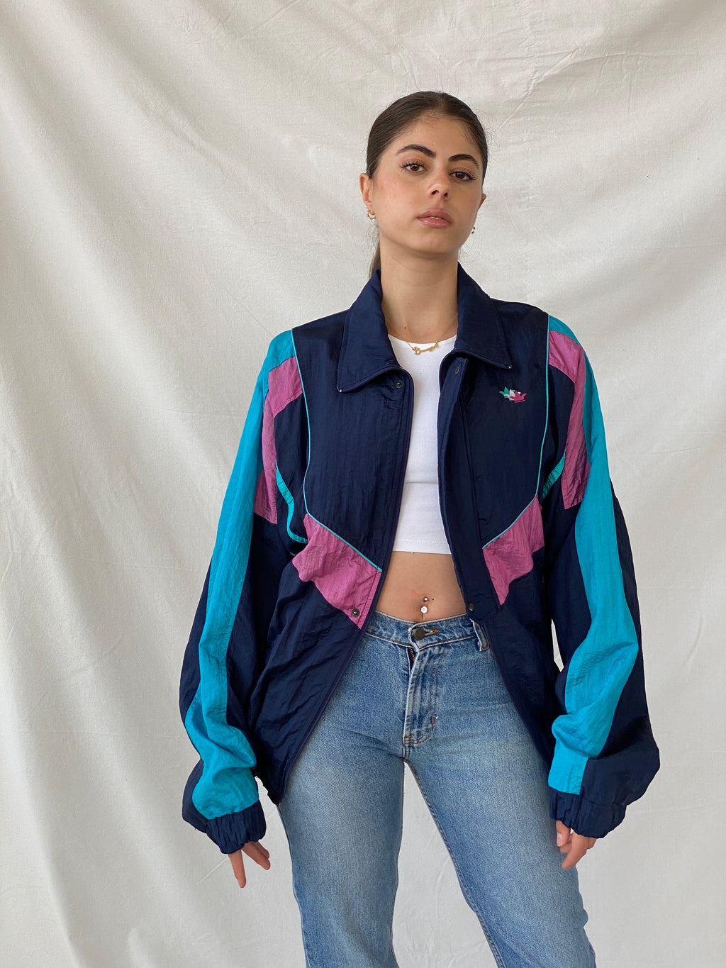 Vintage 90s Jesus Goldero Windbreaker Jacket - M