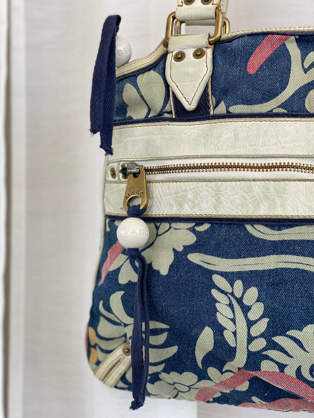 Dead Stock Vintage Marc Jacob‘s  Denim Print Handbag With Tags