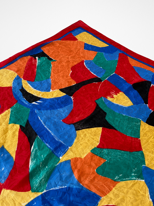 Beautiful Vibrant Abstract Design Square Shaped Scarf