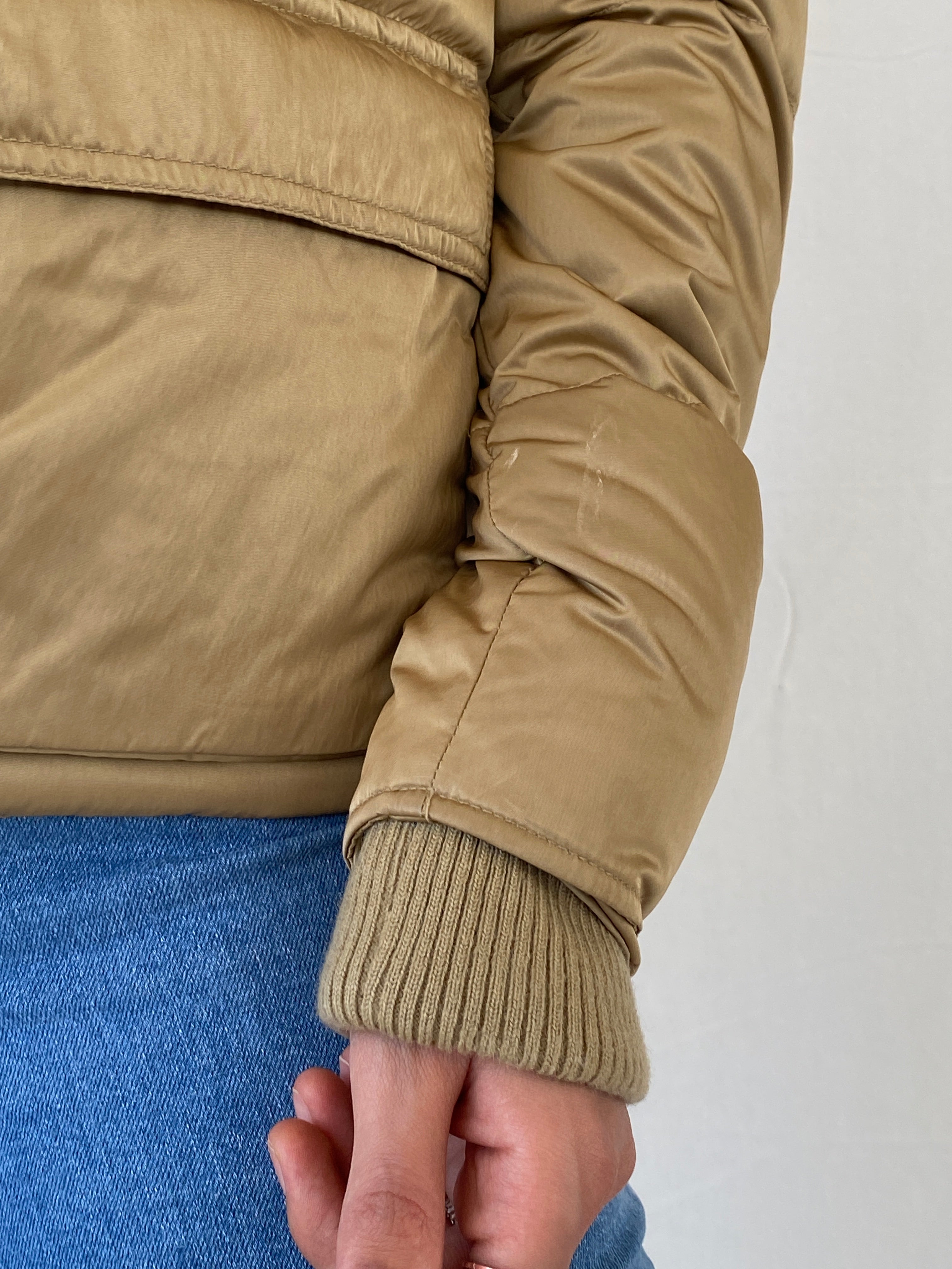 جاكيت رالف لورين الذهبي المبطن القصير - مقاس XS