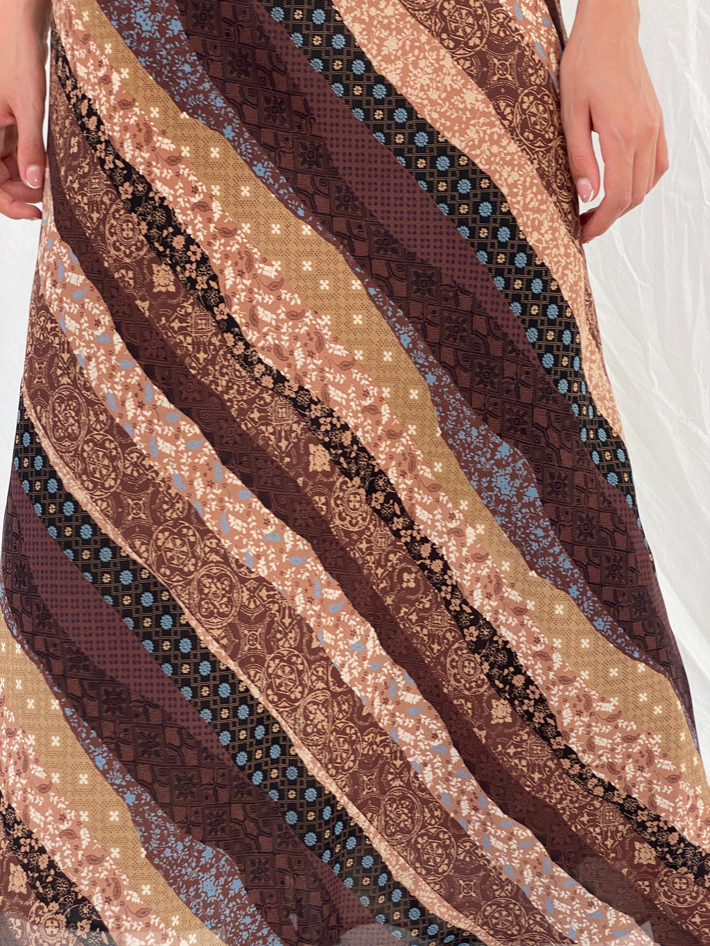 Vintage Votre Mode Brown Maxi Skirt - M/L