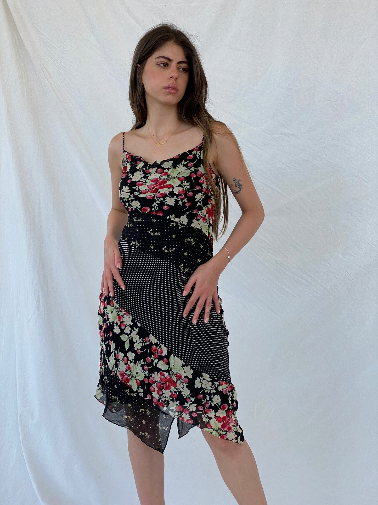 Vintage Express Midi Silk Dress - M