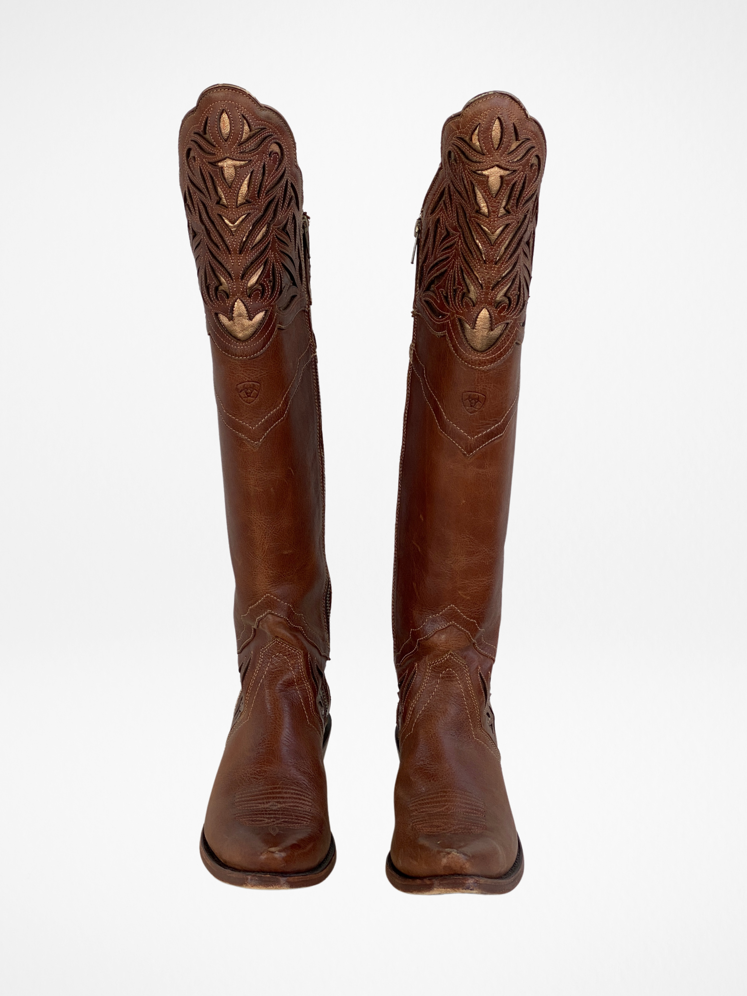 Ariat Chaparral Tall Brown And Gold Women’s Western Cowboy Boots