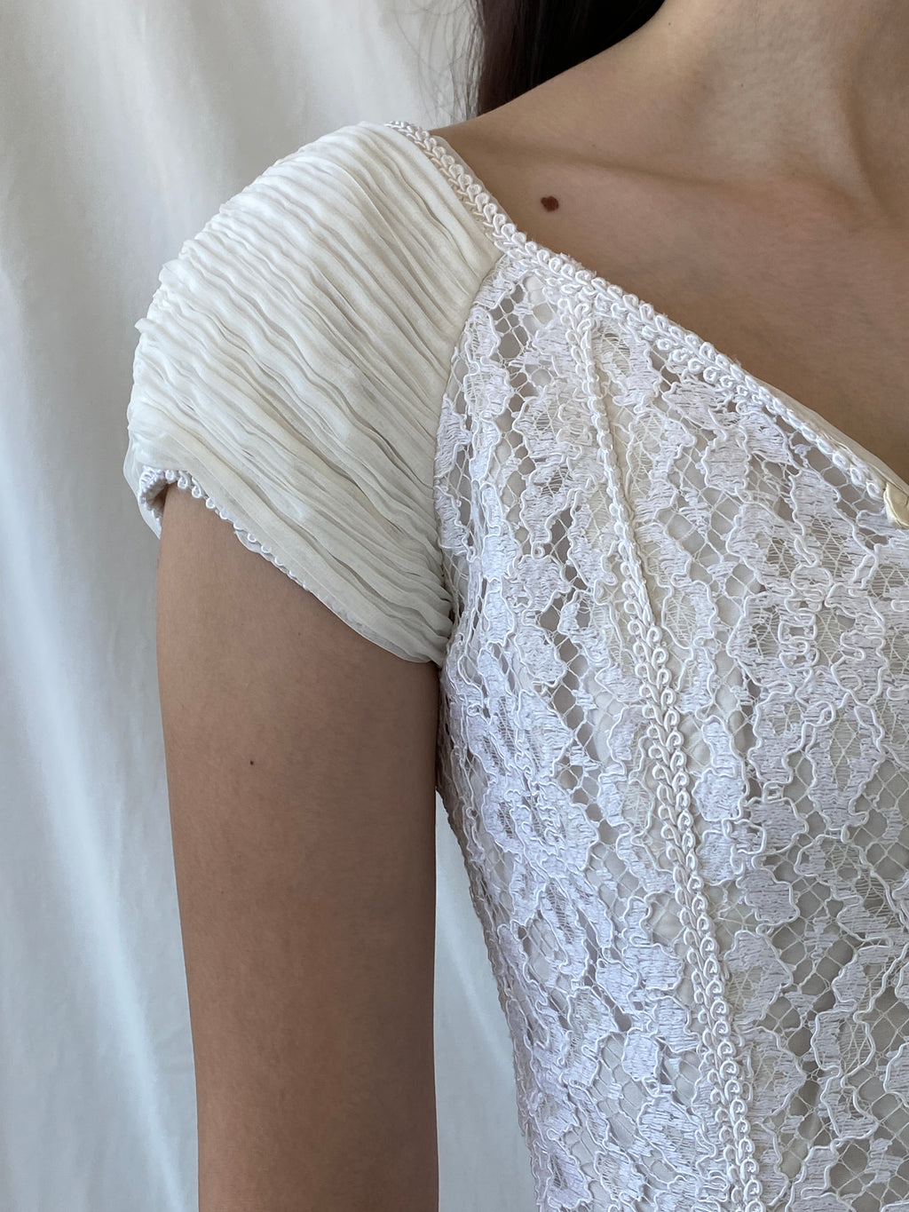 Stunning Vintage 90s Jean Allen London Lace Bustier Victorian Boned Corset Top - S