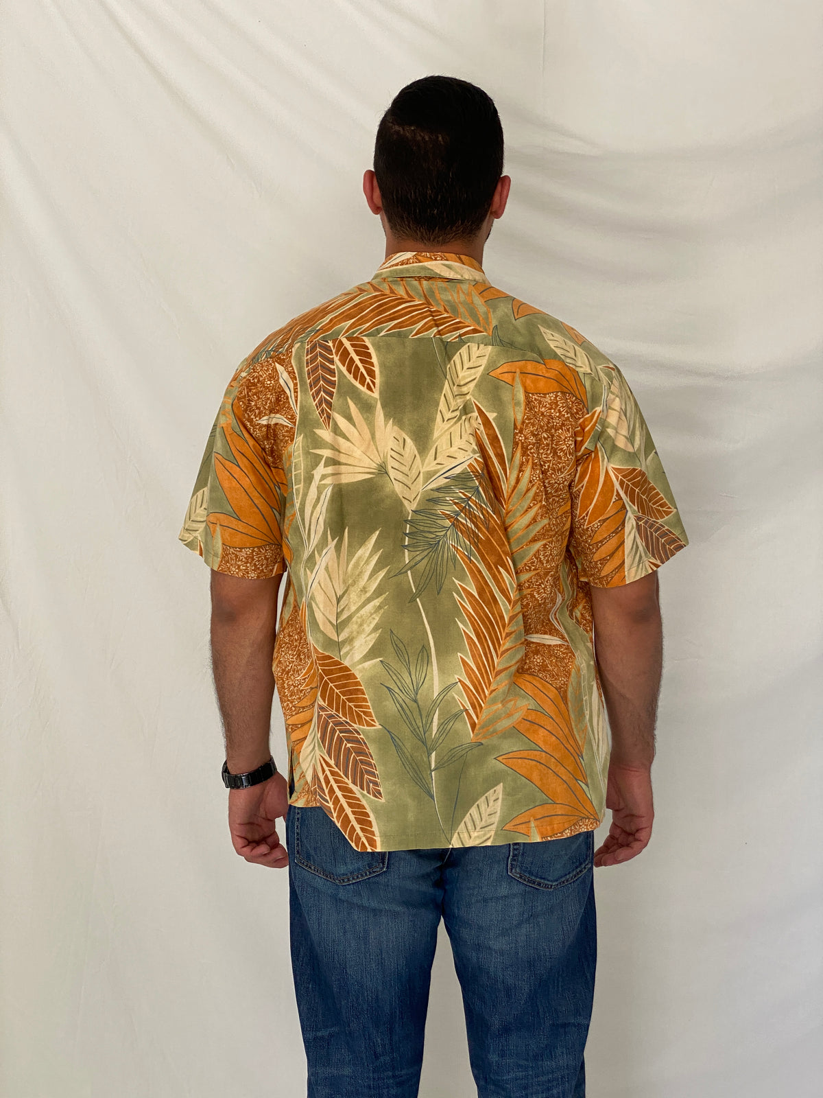 Vintage Tori Richard USA Tropical Leaf Print Cotton Hawaiian Shirt – L Vintage Tori Richard USA Tropical Leaf Print Cotton Hawaiian Shirt – L