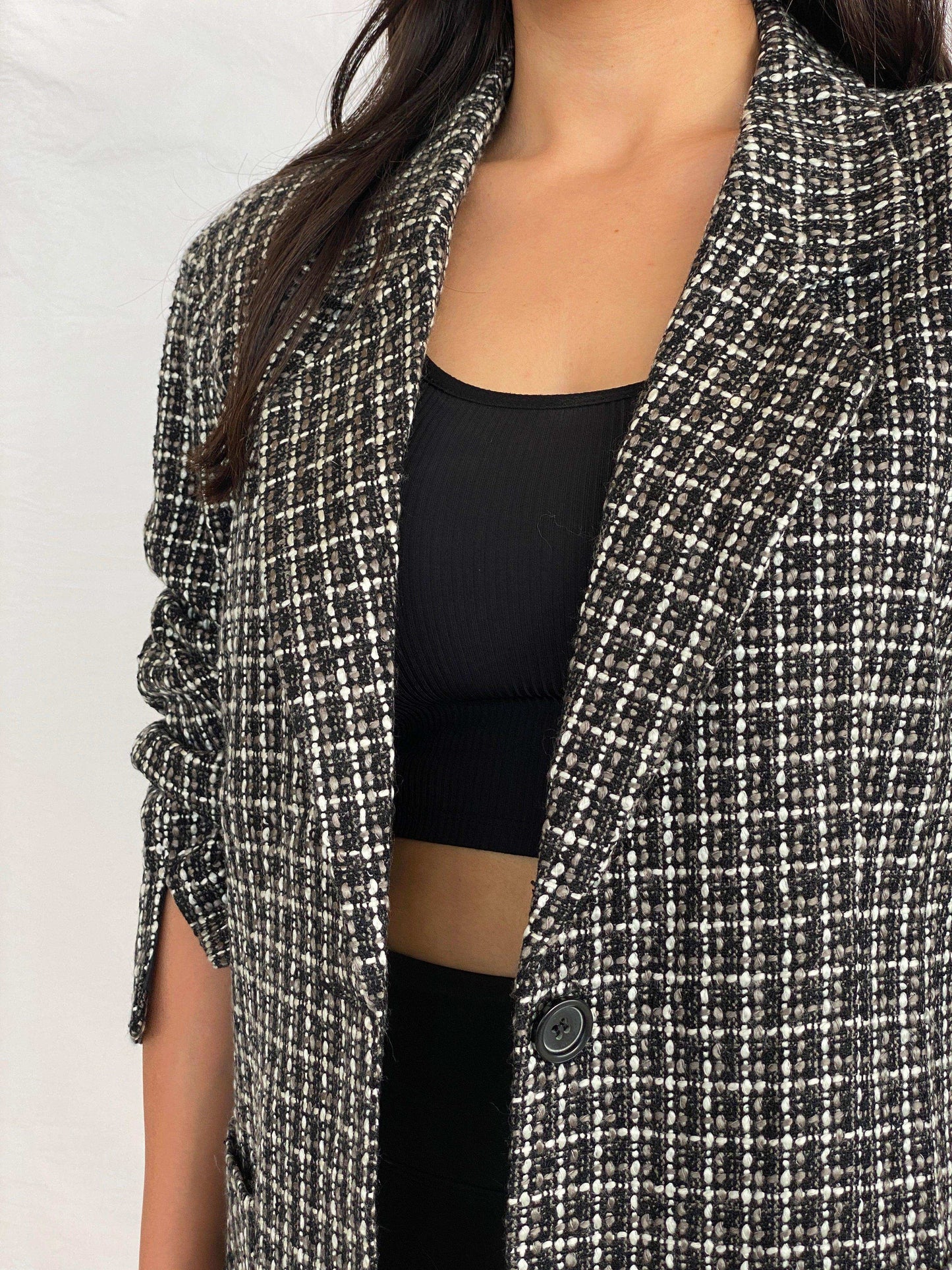 Vintage BIAGGINI Oversized Tweed Blazer - Balagan Vintage Blazer 00s, 90s, Alaa, blazer, NEW IN, tweed blazer