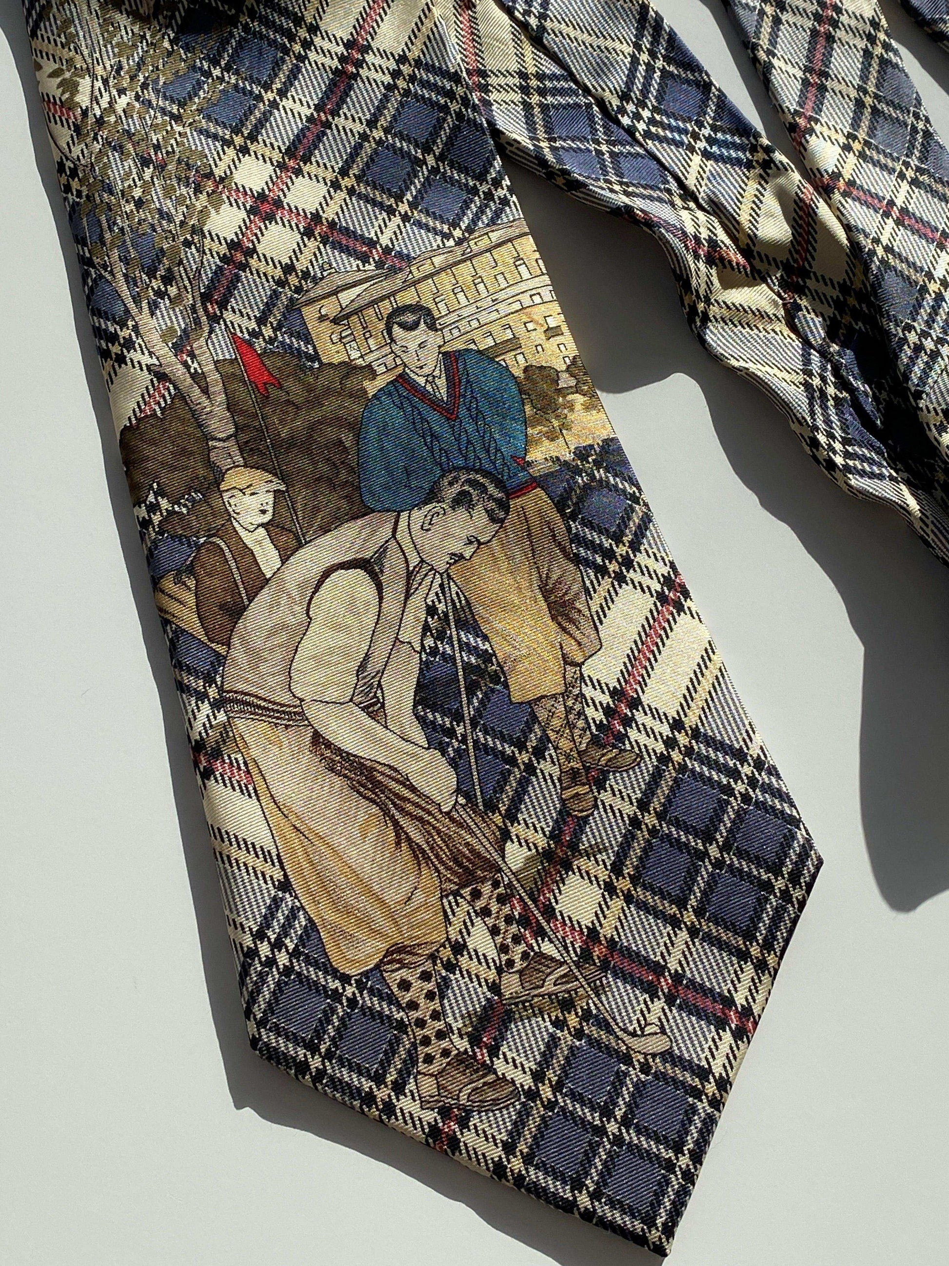 Vintage 417 by Van Heusen Graphic Tie - Balagan Vintage Ties 80s, 90s, graphic ties, NEW IN, printed tie, printed ties, vintage tie