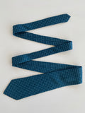 Vintage VE Via Europa Fine Neckwear Men’s Blue Silk Neck Tie