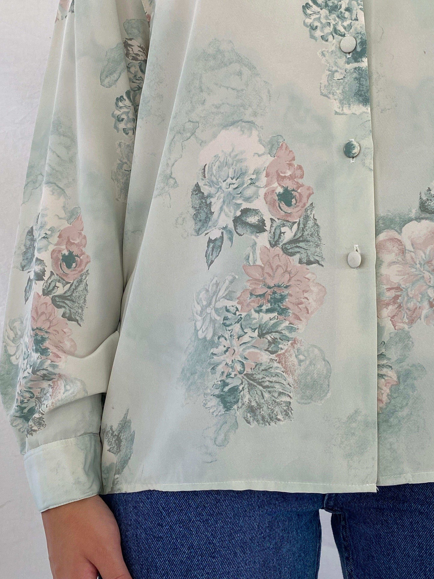 Vintage 90s UN JOUR AILLEURS Floral Shirt - Balagan Vintage Full Sleeve Shirt 00s, 90s, full sleeve shirt, NEW IN, Rama