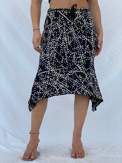 Dreamy Vintage 90s StudioM Polka Dot Midi Skirt - S - Balagan Vintage Midi Skirt 00s, Lana, midi skirt, NEW IN, summer