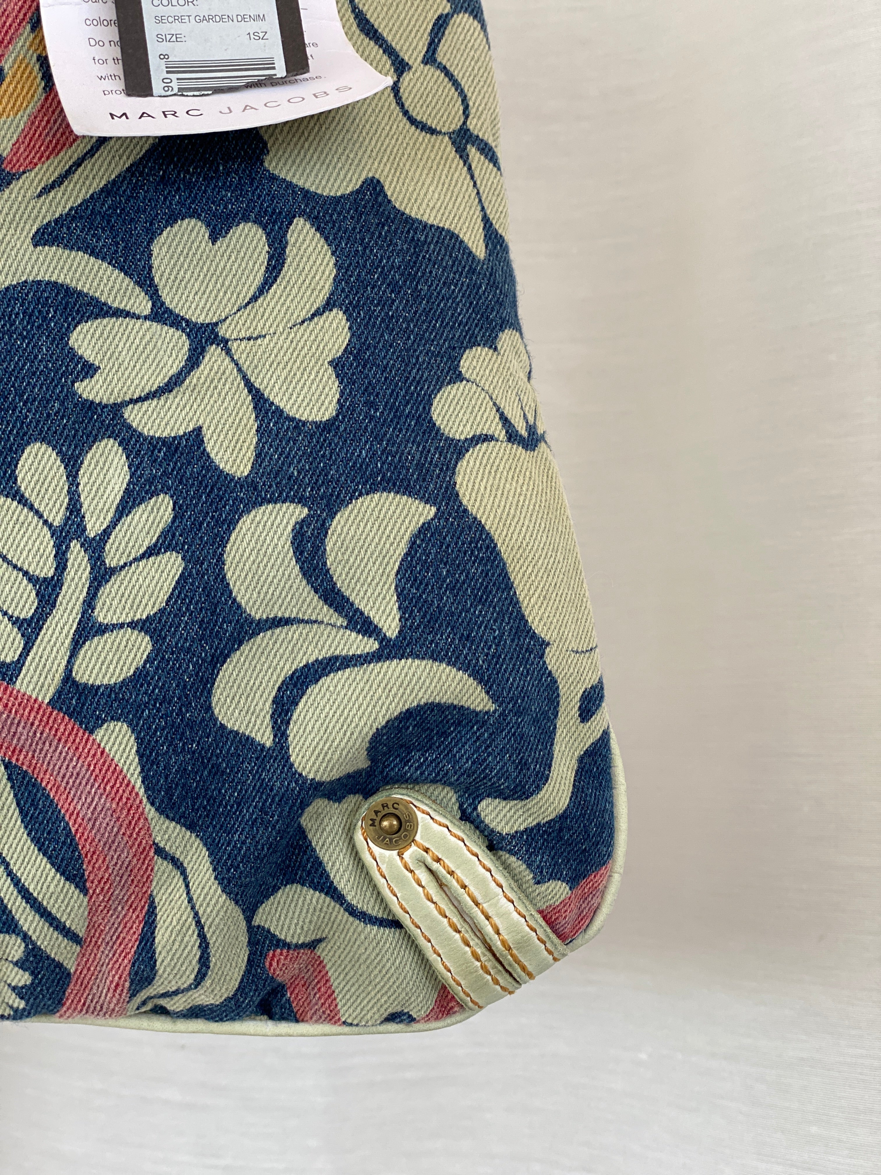 Dead Stock Vintage Marc Jacob‘s  Denim Print Handbag With Tags