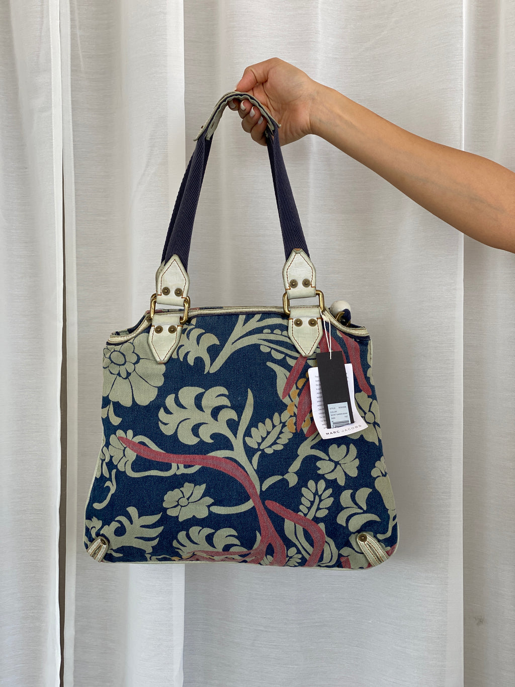 Dead Stock Vintage Marc Jacob‘s  Denim Print Handbag With Tags