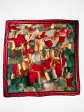 Beautiful Sunway Abstract Colorful Satin Square Scarf