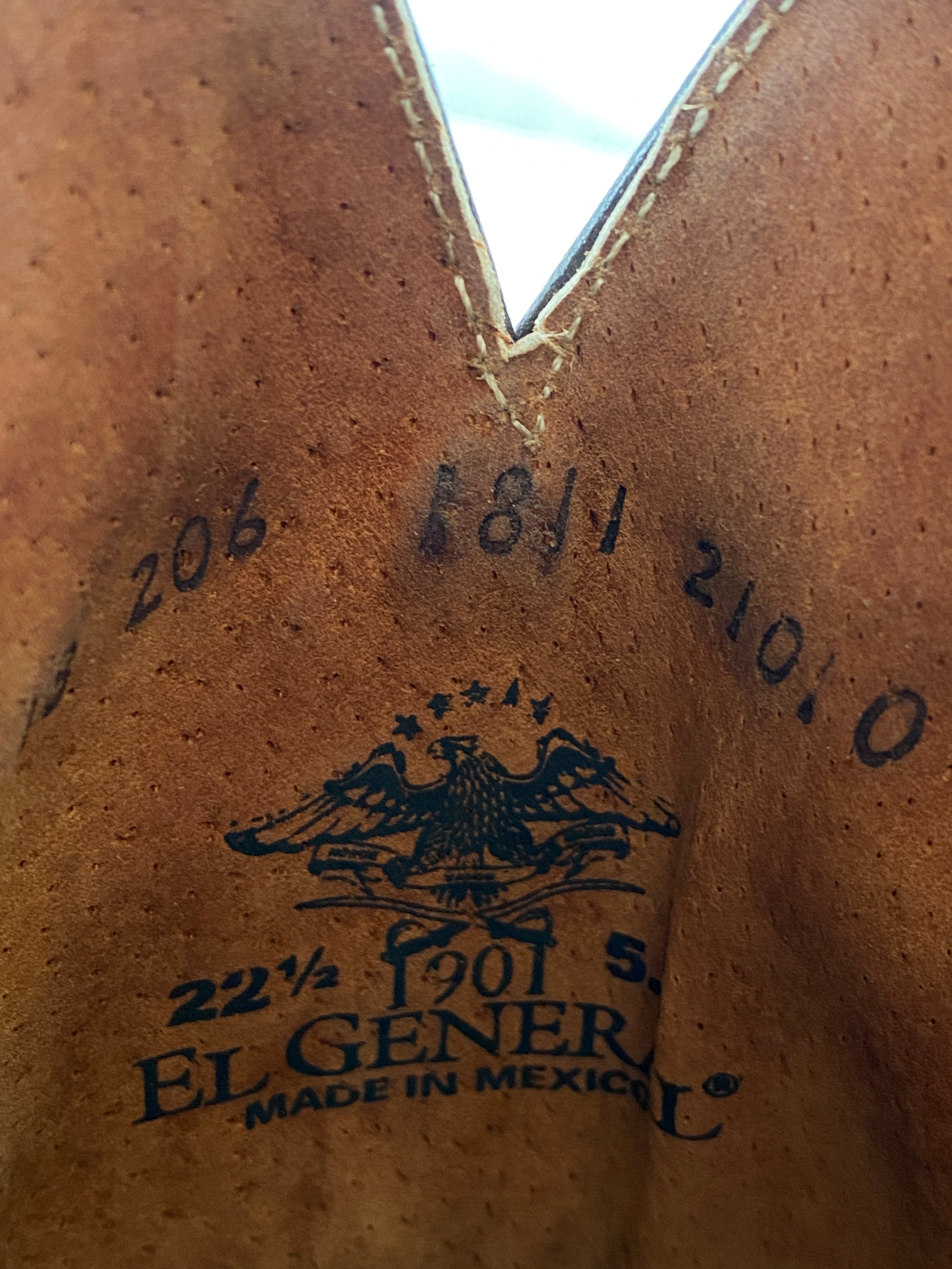 El General Western Embroidered Brown Nubuck Leather Women’s Rodeo Classics Cowboy Boots