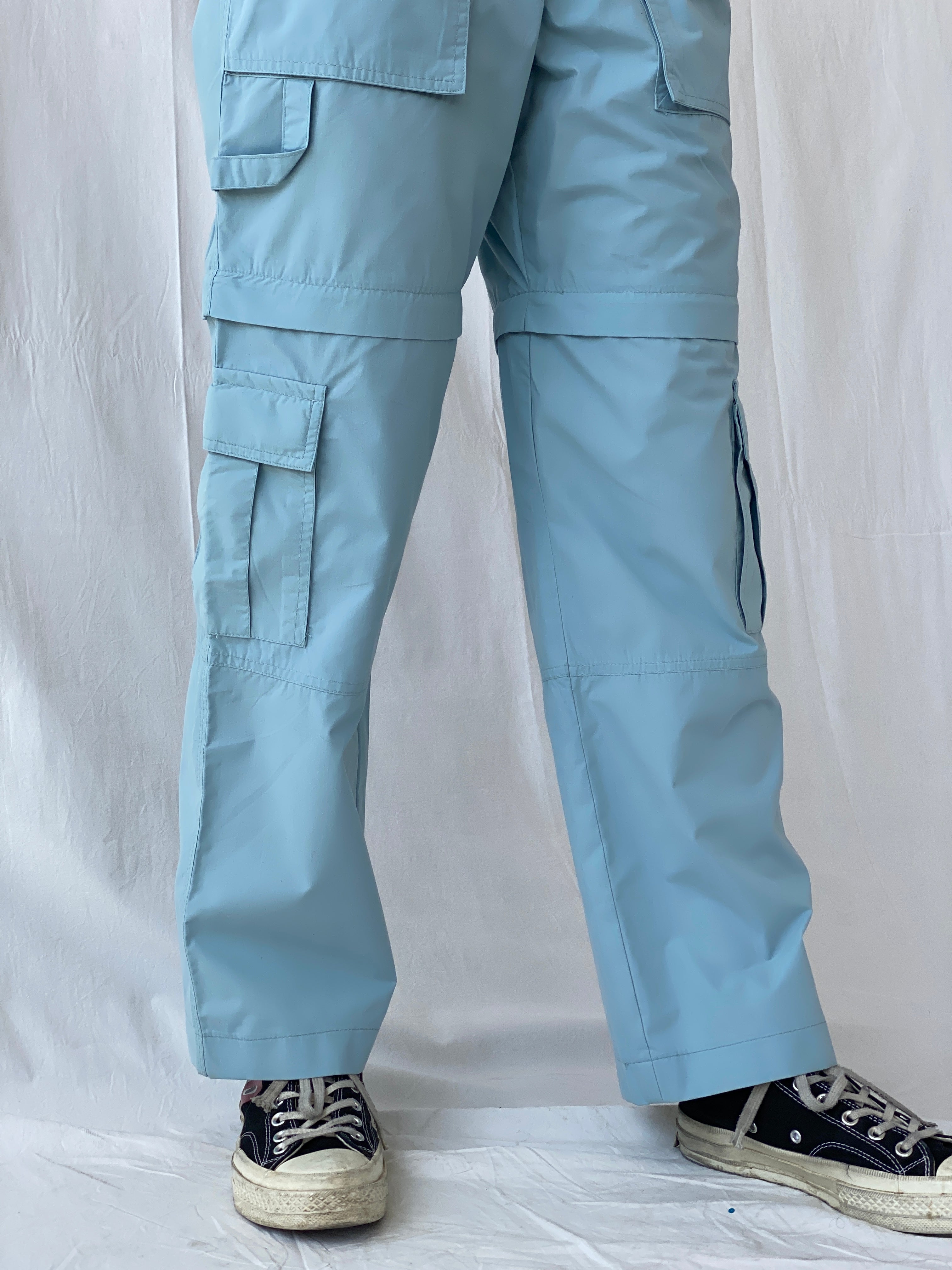 Y2K Outdoor Time Blue Utility Style Cargo Women’s Pants - 38EUR