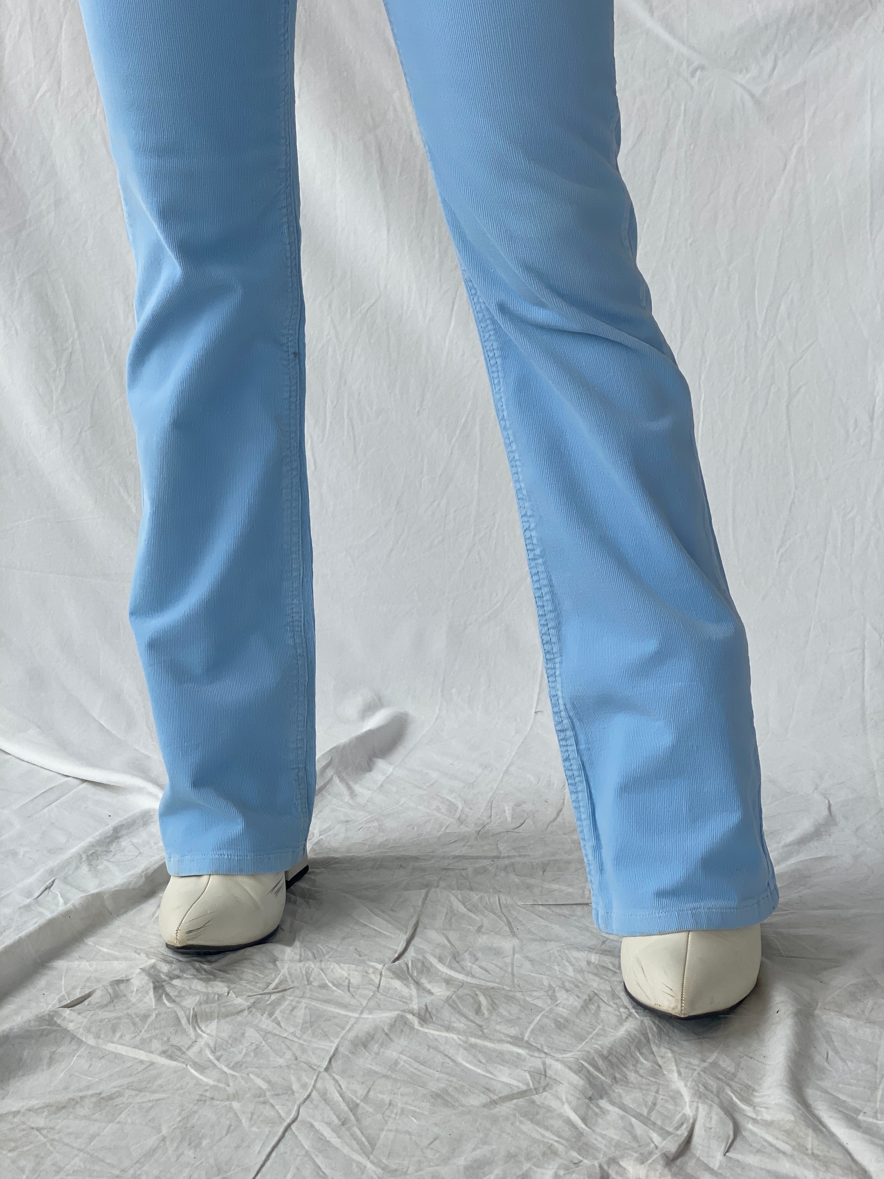 Vintage Cesttoi Low Rise Blue Corduroy Pants - 34EUR
