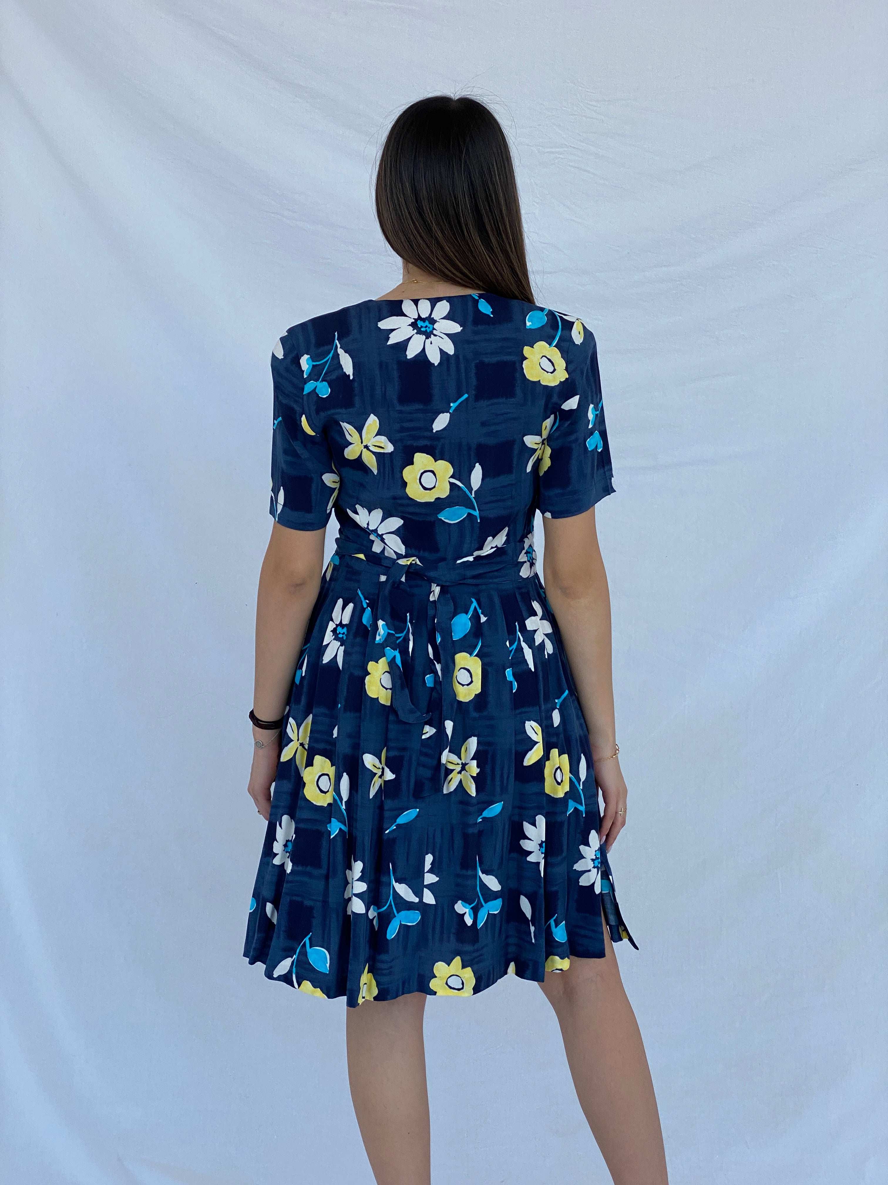 Beautiful Vintage Burton Picnic Floral Midi Dress Size M - Balagan Vintage Midi Dress dress, floral, floral dress, floral print, Juana, NEW IN