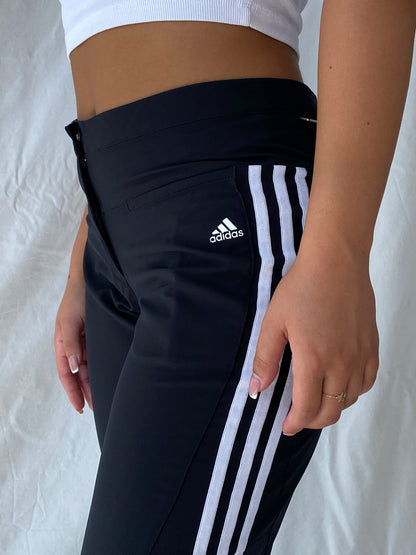 2005 Adidas Black and White Clima Cool Sporty Capri Pants - M