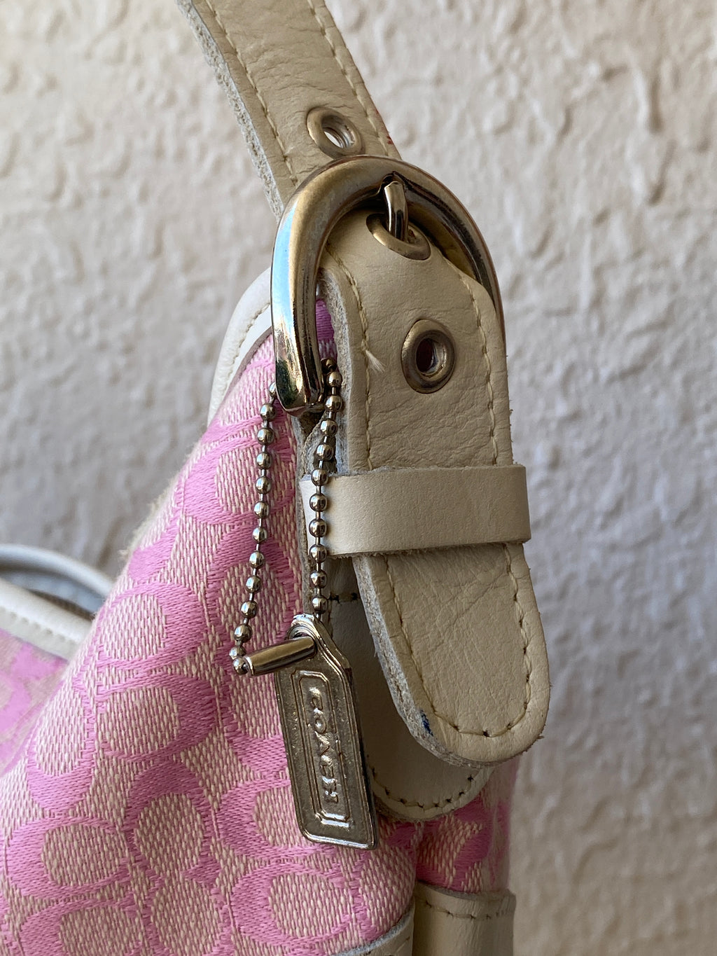 Vintage Y2K Coach Pink Signature Jacquard Mini Shoulder Bag – Style No. NT-4115
