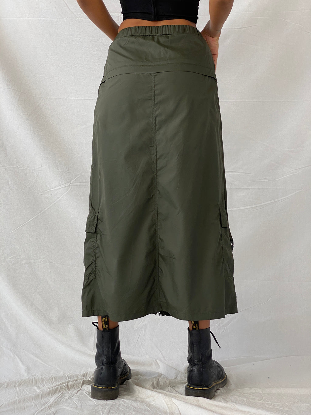 Y2K Espirit Cargo Utility Maxi Skirt - XS