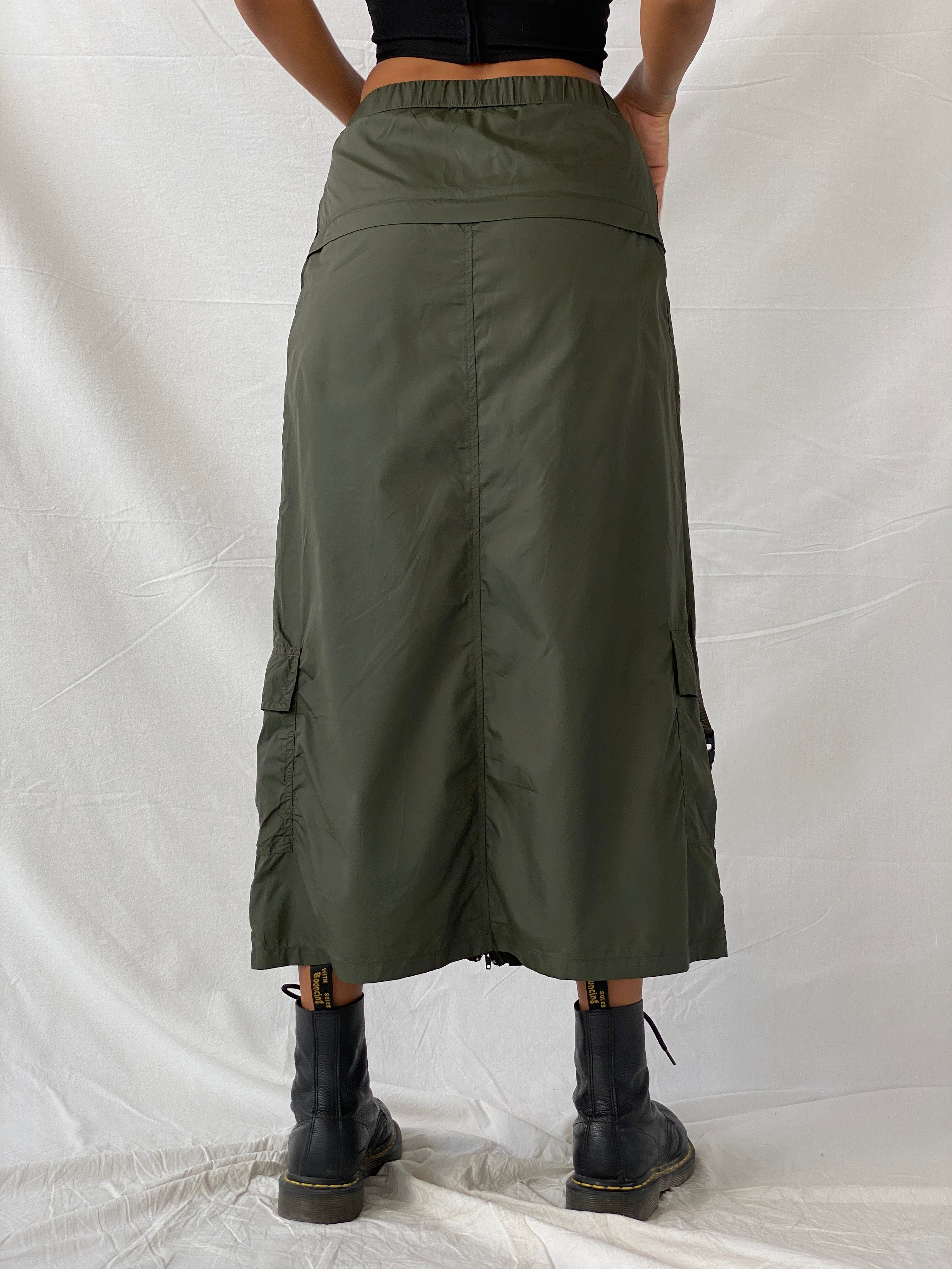 Y2K Espirit Cargo Utility Maxi Skirt - XS