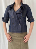 Vintage Y2K LTB Little Big Half Sleeve Denim Jacket - M