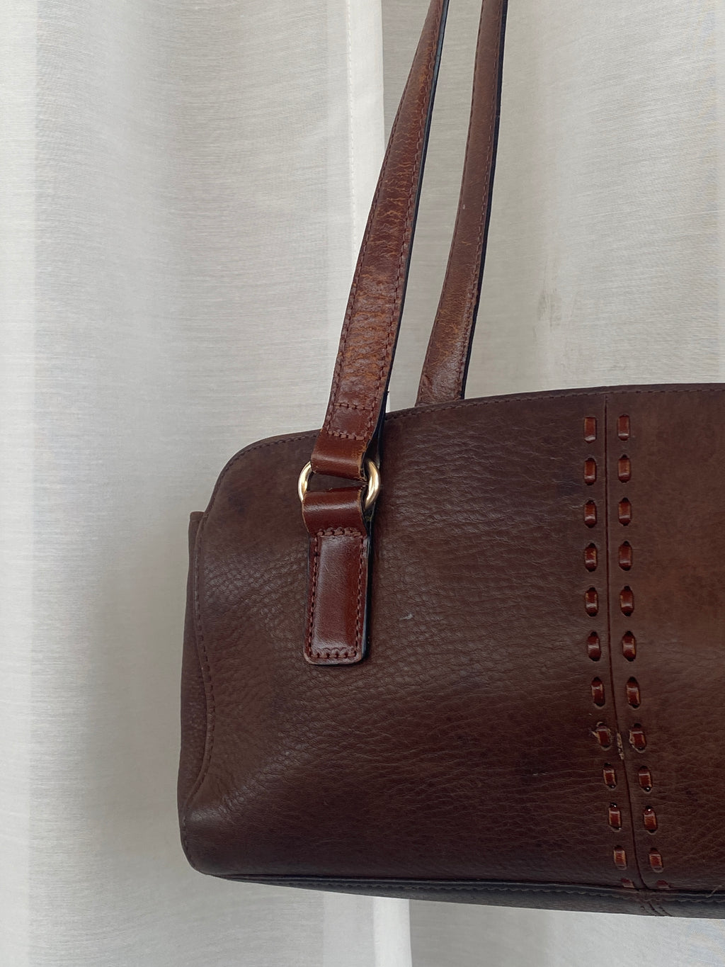 Vintage Fossil Brown Genuine Leather Purse Women’s Shoulder Bag