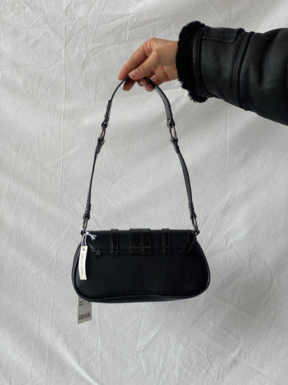 NWT Urban Outfitters UO Jade Baguette Black Shoulder Bag