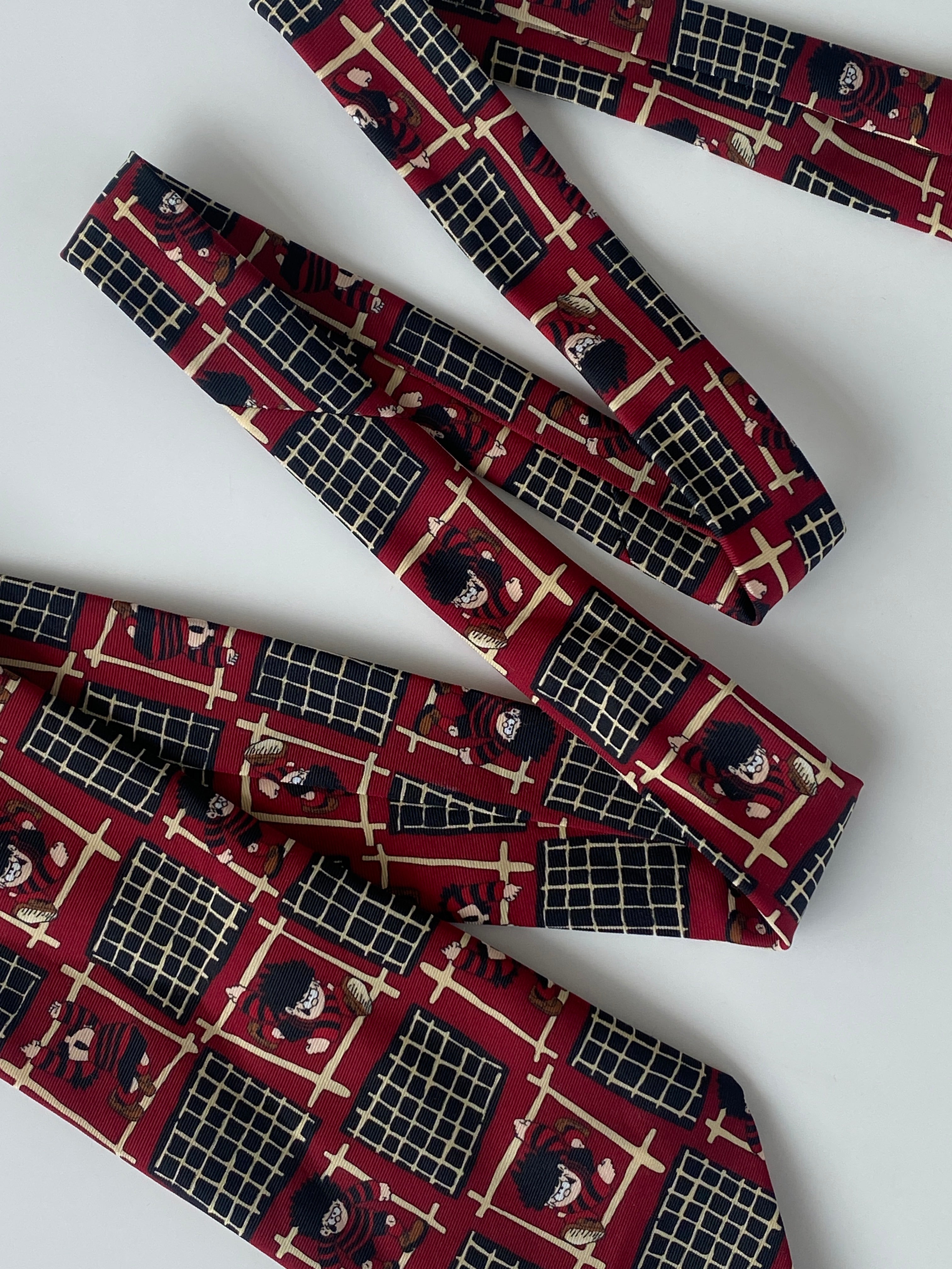 Vintage Dennis The Menace by Thomson & Co Graphic Red Tie