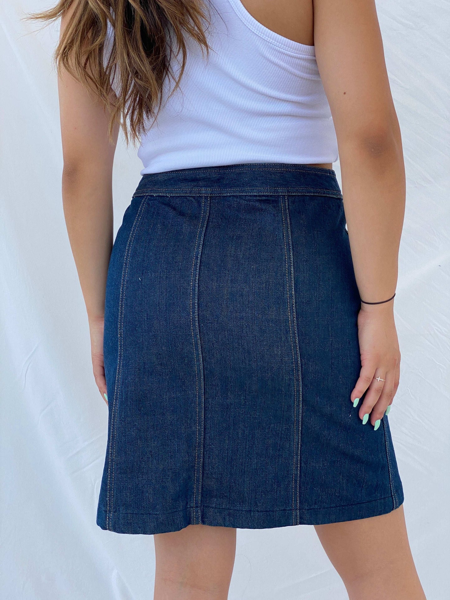 Gap Knee Length Denim Skirt - S - Balagan Vintage Midi Skirt 00s, denim skirt, Lana, midi skirt, NEW IN, summer