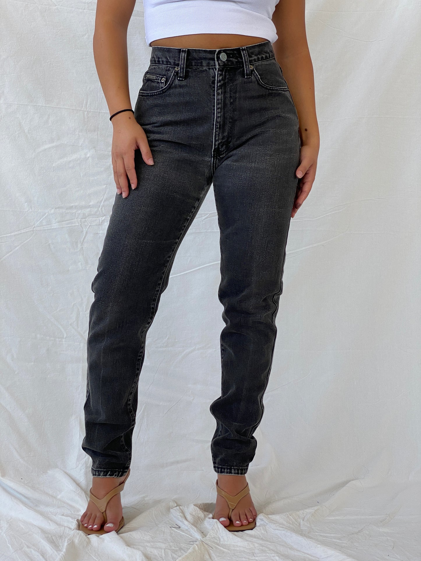 Calvin Klein Washed Black Jeans - 36EUR