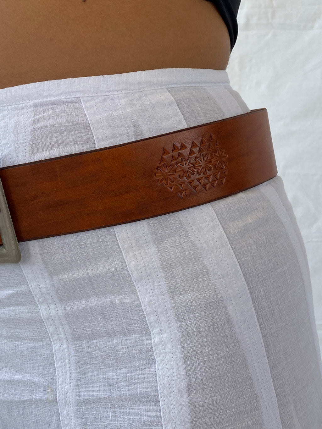 Vintage ELCHE CASTILLO Buckle Western Belt