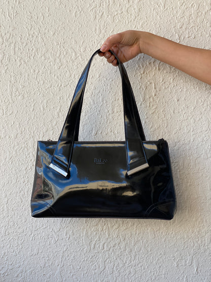 Vintage 90s BaLee Black Patent Leather Shoulder Bag