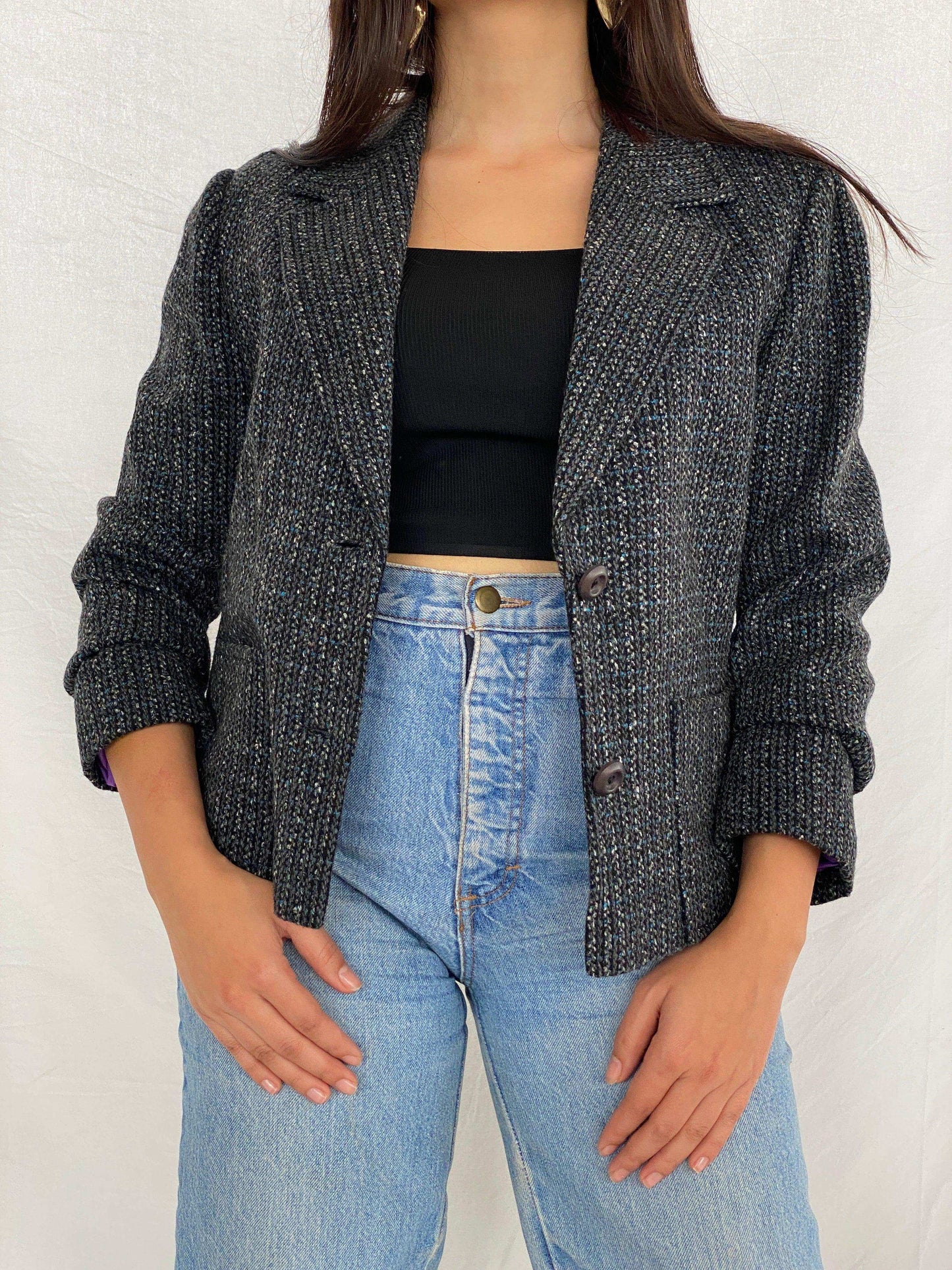 Vintage Tweed Blazer - Balagan Vintage Blazer 90s, Aseel, blazer, NEW IN