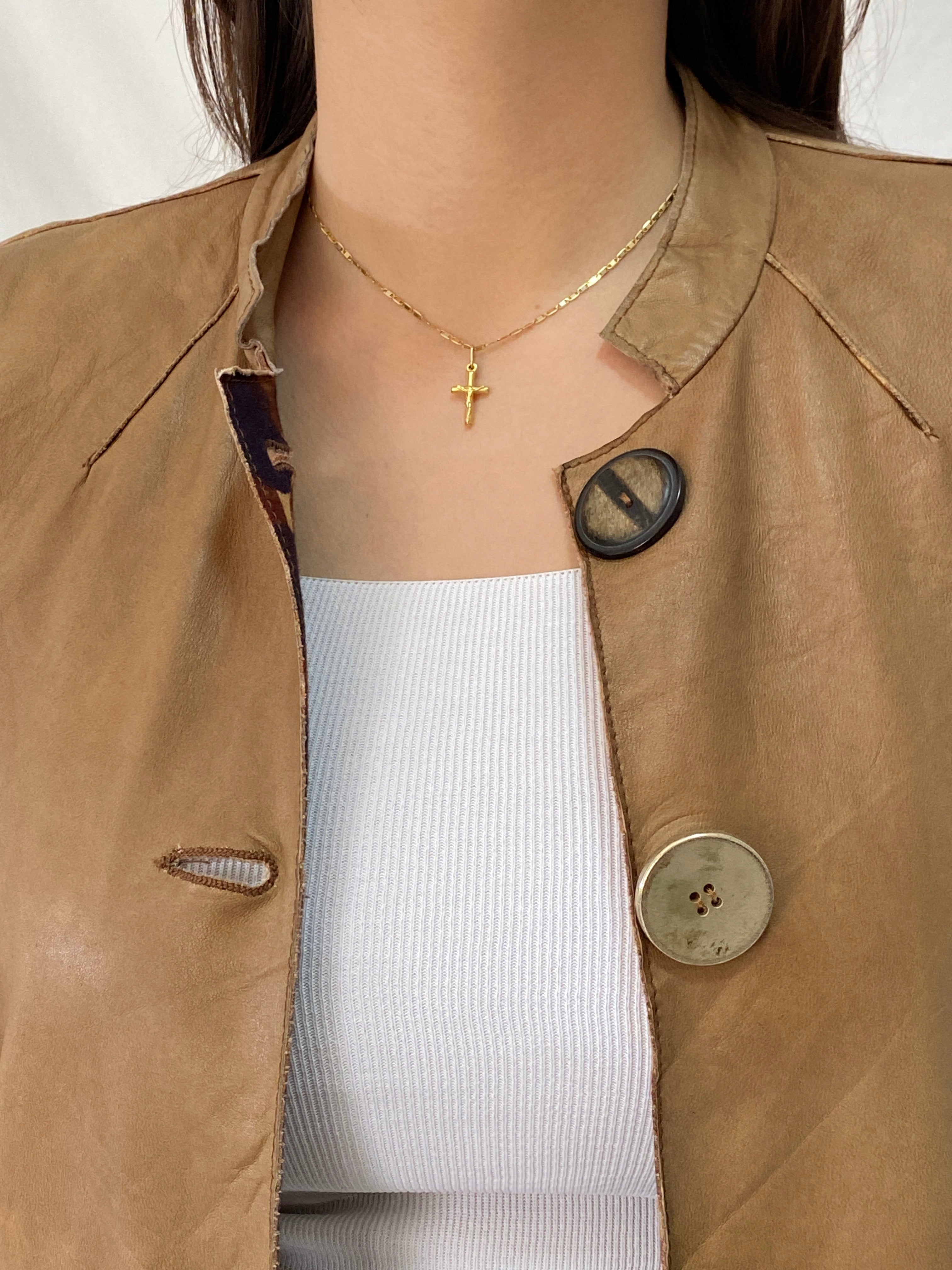 MALIPARMI Italy Reversible Coat Genuine Lambskin Leather & Cotton Designer Jacket - L