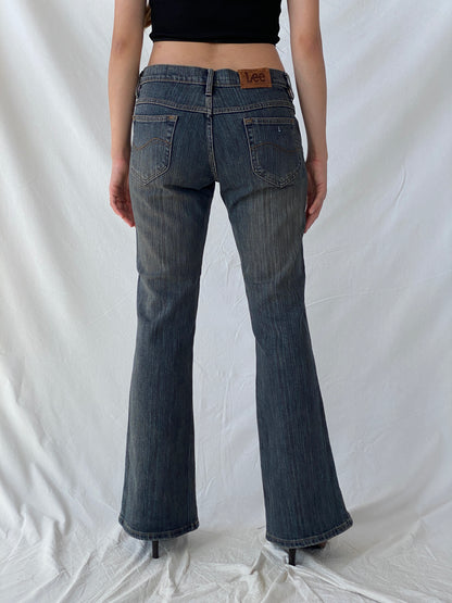 Vintage Low Waisted Lee Flare Jeans