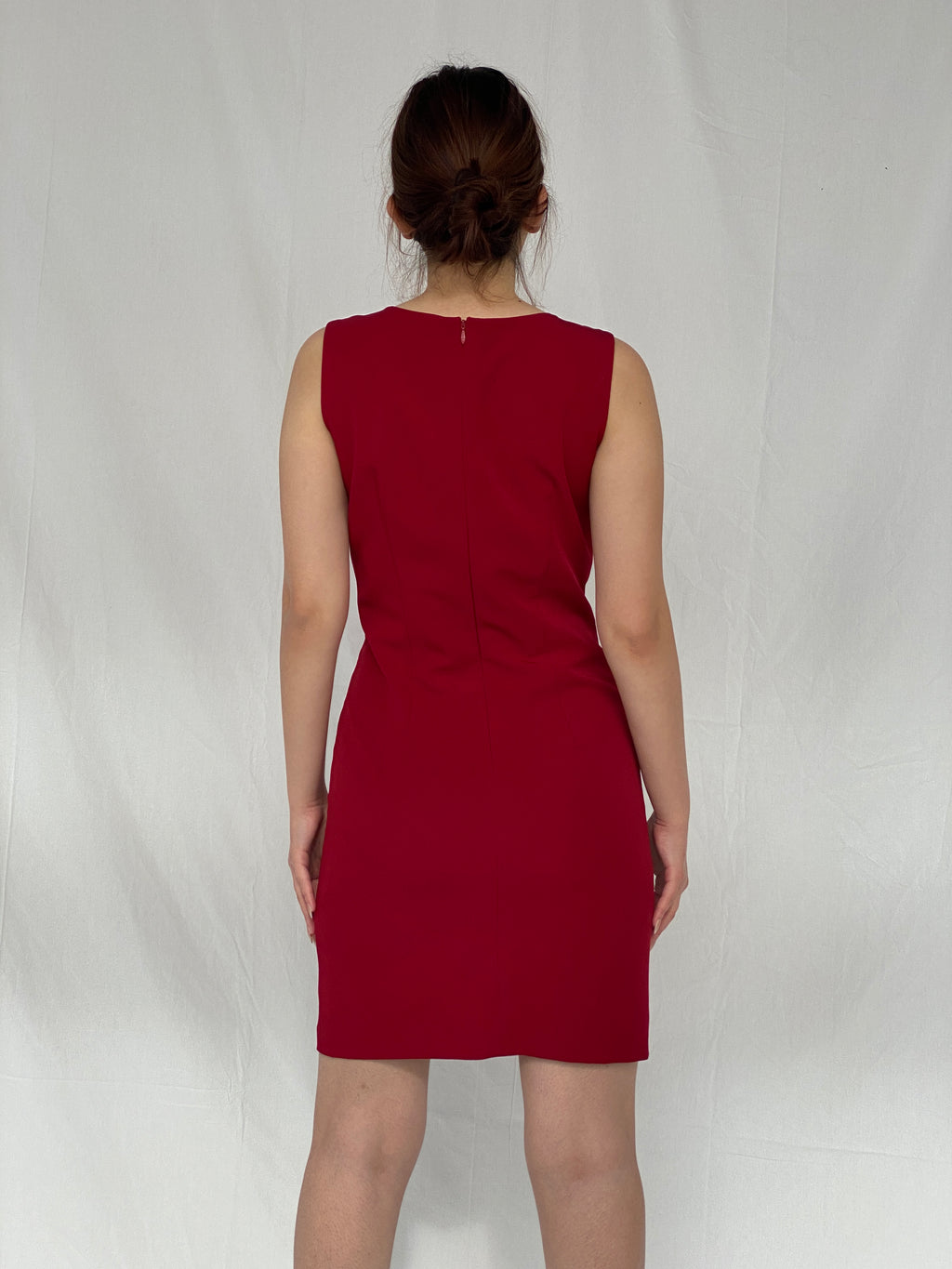 Vintage 90s YESSICA C&A Midi Red Sleeveless Dress - S