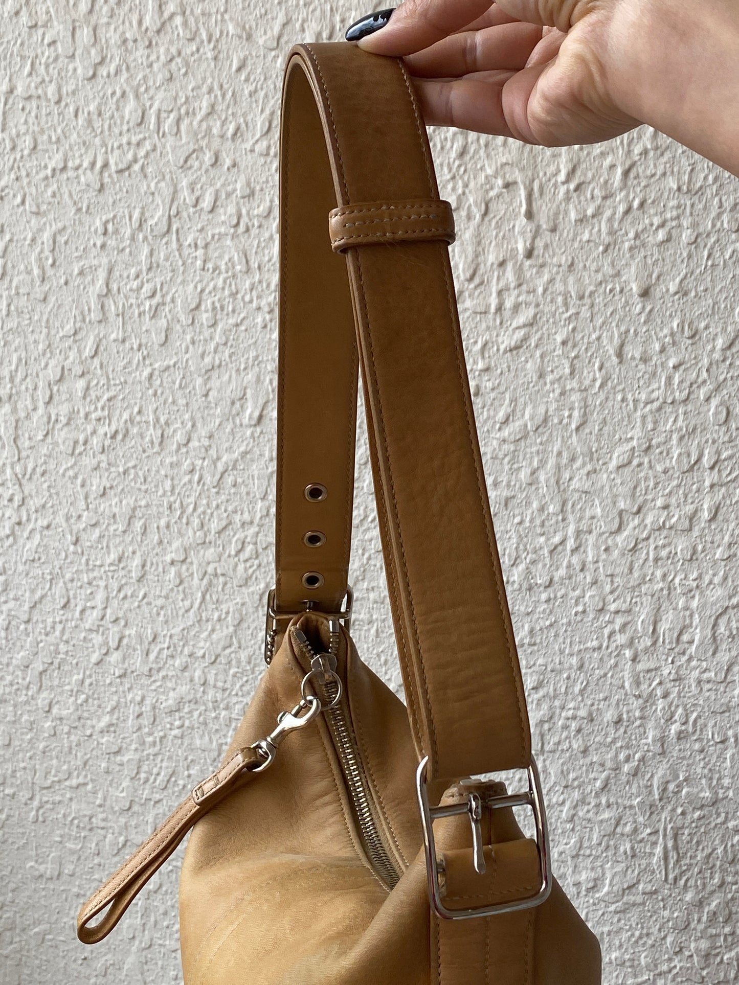 Vintage Coach Tan Leather Shoulder Bag Classic Hobo Style M2S-9326 Purse