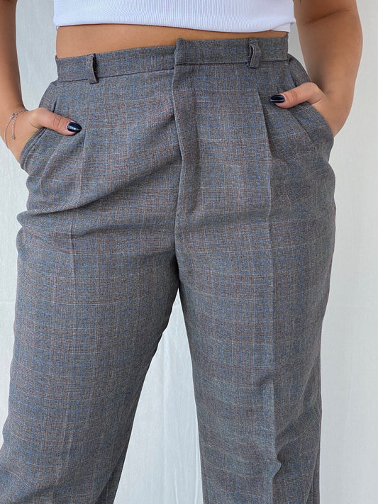 Vintage 70s/80s Sears Roebuck CO Pants That Fit Grey High Rise Office Trousers