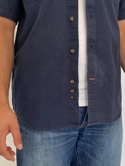 Carhartt Relaxed Fit Navy Cotton Work Spring 2019 Shirt - L