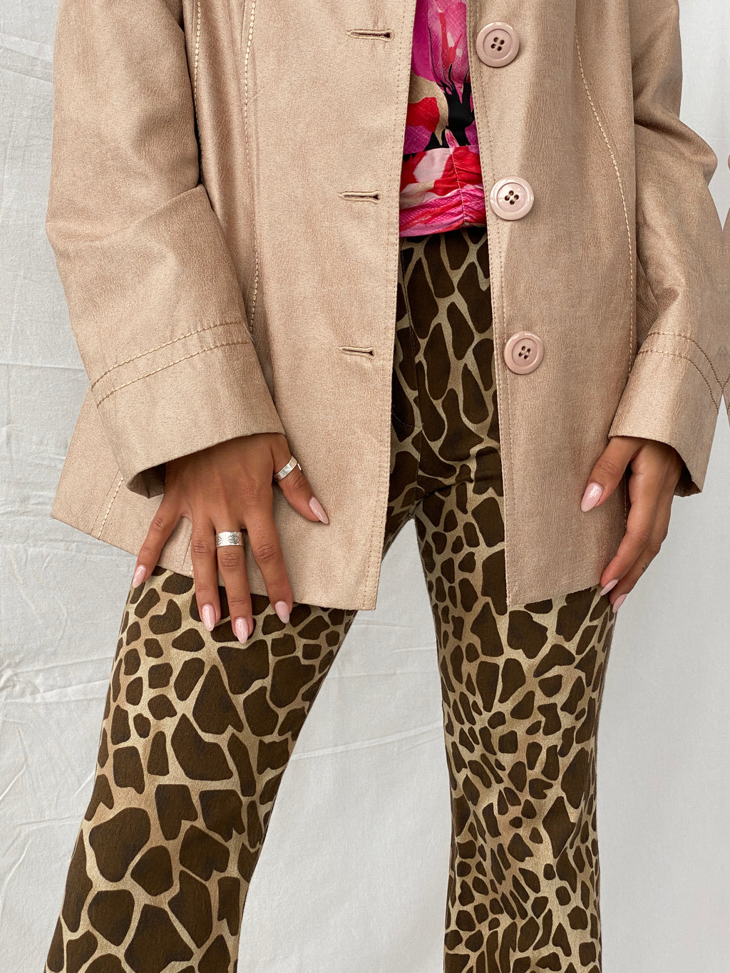 Vintage GAJ Collection Fashion Beige Blazer - L