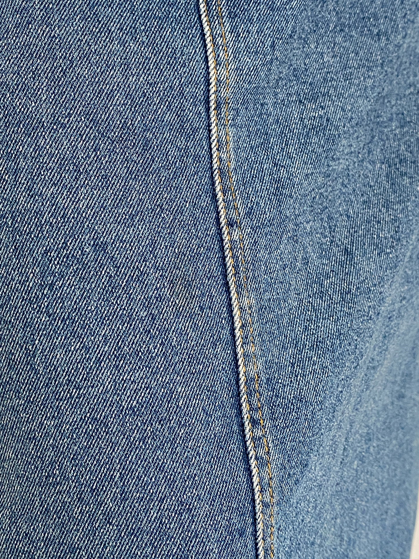 Vintage Y2K CBC Woman Blue Denim Midi Skirt – L