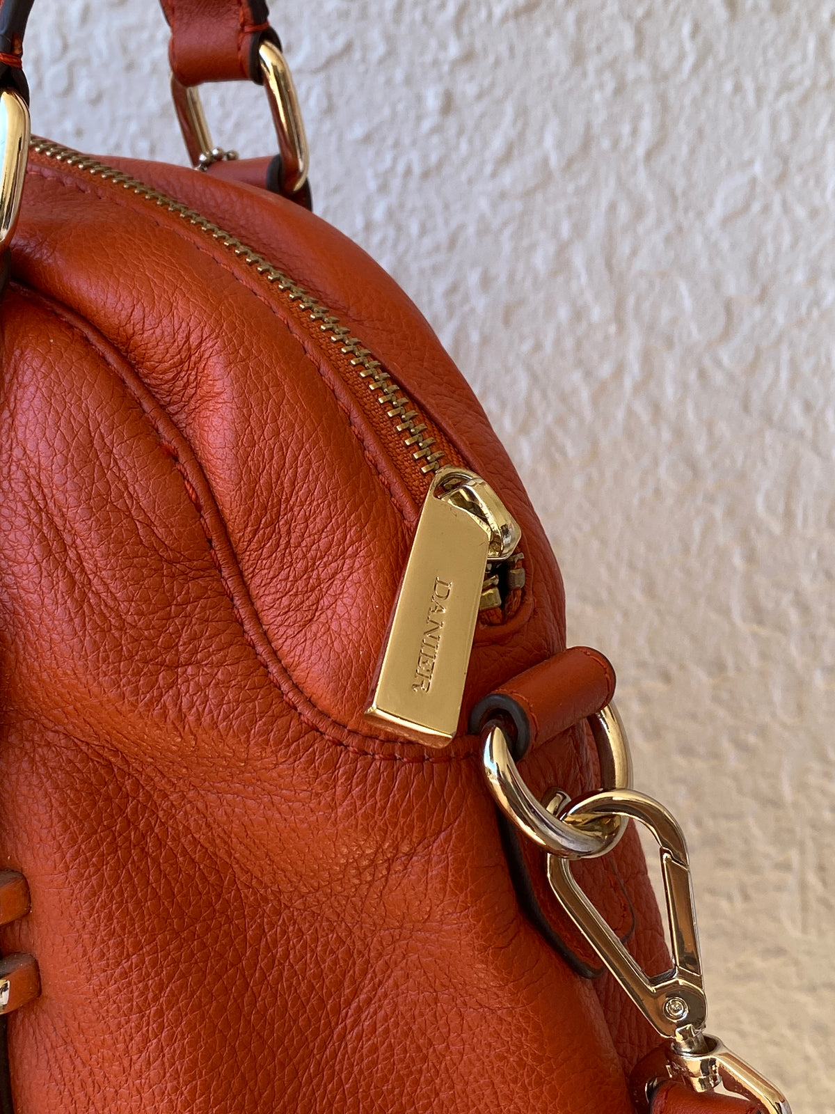 Vintage Danier Cognac Genuine Leather Convertible Satchel Crossbody Bag Vintage Danier Cognac Genuine Leather Convertible Satchel Crossbody Bag
