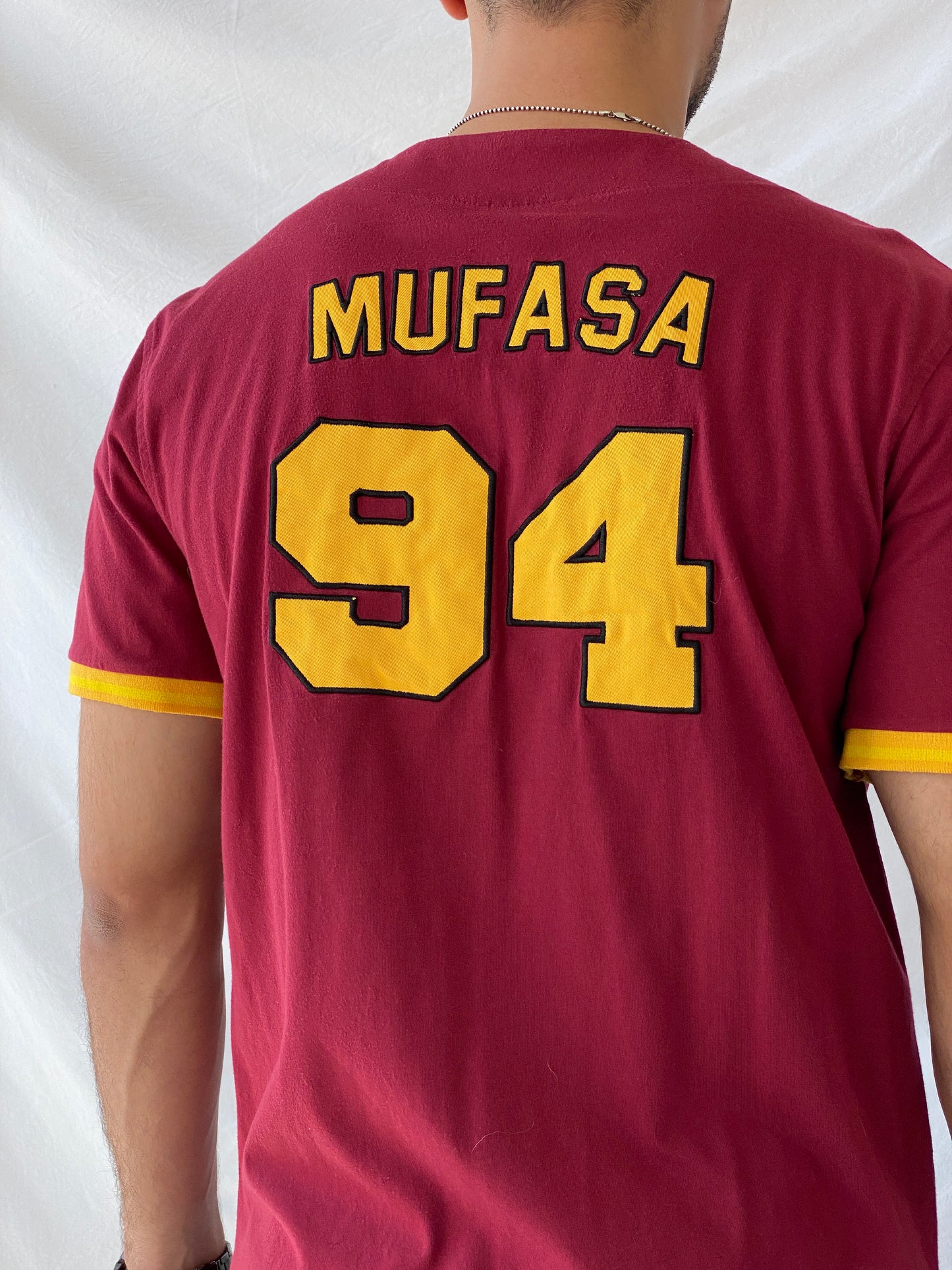 Disney The Lion King Pride Rock Mufasa Baseball Jersey - L