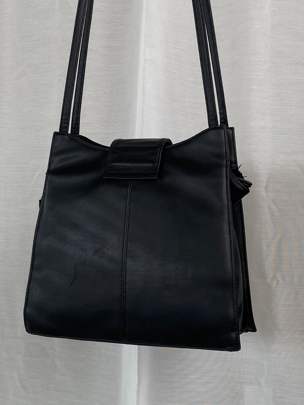 Vintage 90s Gentaur Black Crossbody Bag