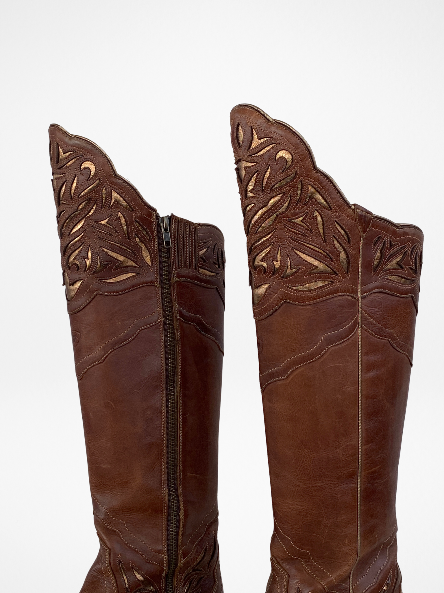 Ariat Chaparral Tall Brown And Gold Women’s Western Cowboy Boots
