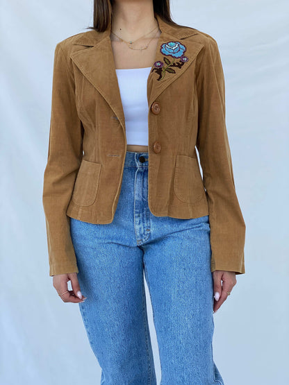 Vintage Y2K La Belle Corduroy Blazer - Size M - Balagan Vintage Blazer 90s, corduroy, corduroy blazer, full sleeve blazer, Juana, NEW IN, winter