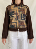 Vintage Margriet Nannings Mohair Blend Cardigan 90s Avant Garde Tribal Geometric Jacket - S